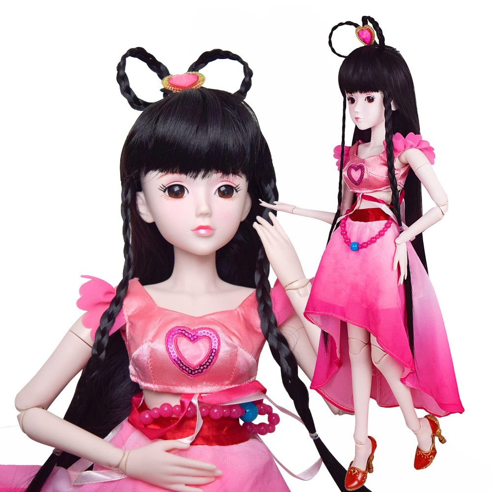EVA BJD BaiBie 1/3 BJD Doll Girl 24in 60cm 20 Ball Jointed Dolls Full Set SD Doll Toy Surprise Doll for Birthday Gift