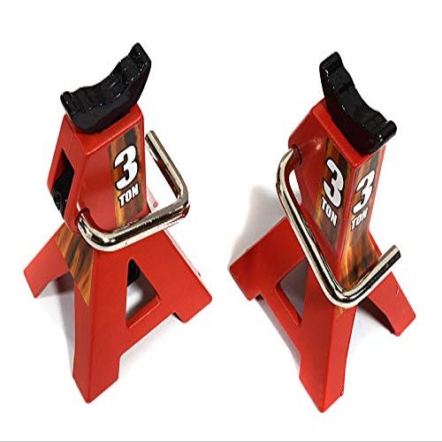 RC Model Realistic Model 3 Ton Jack Stands (2) for 1/10, 1/8 Scale & Rock Crawler