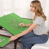 Wooden Jigsaw Puzzle Folding Table for Adults & Kids,Portable Folding Table with Legs et 2 Foldout Sorting Trays, Multifunction Tilting Puzzle Accessories,Gift for Puzzle Amateur Up to1500 Pieces view 2