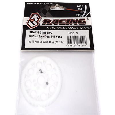 Integy RC Model 3RAC-SG4886/V2 48 Pitch Spur Gear 86T Ver.2