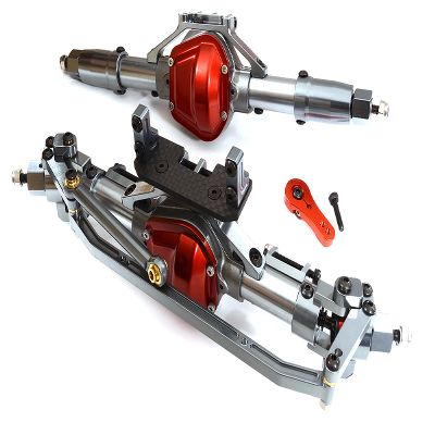 Integy Alloy Machined F & R Axle Assembly w/Internals for 1/10 SCX10 Scale Crawler