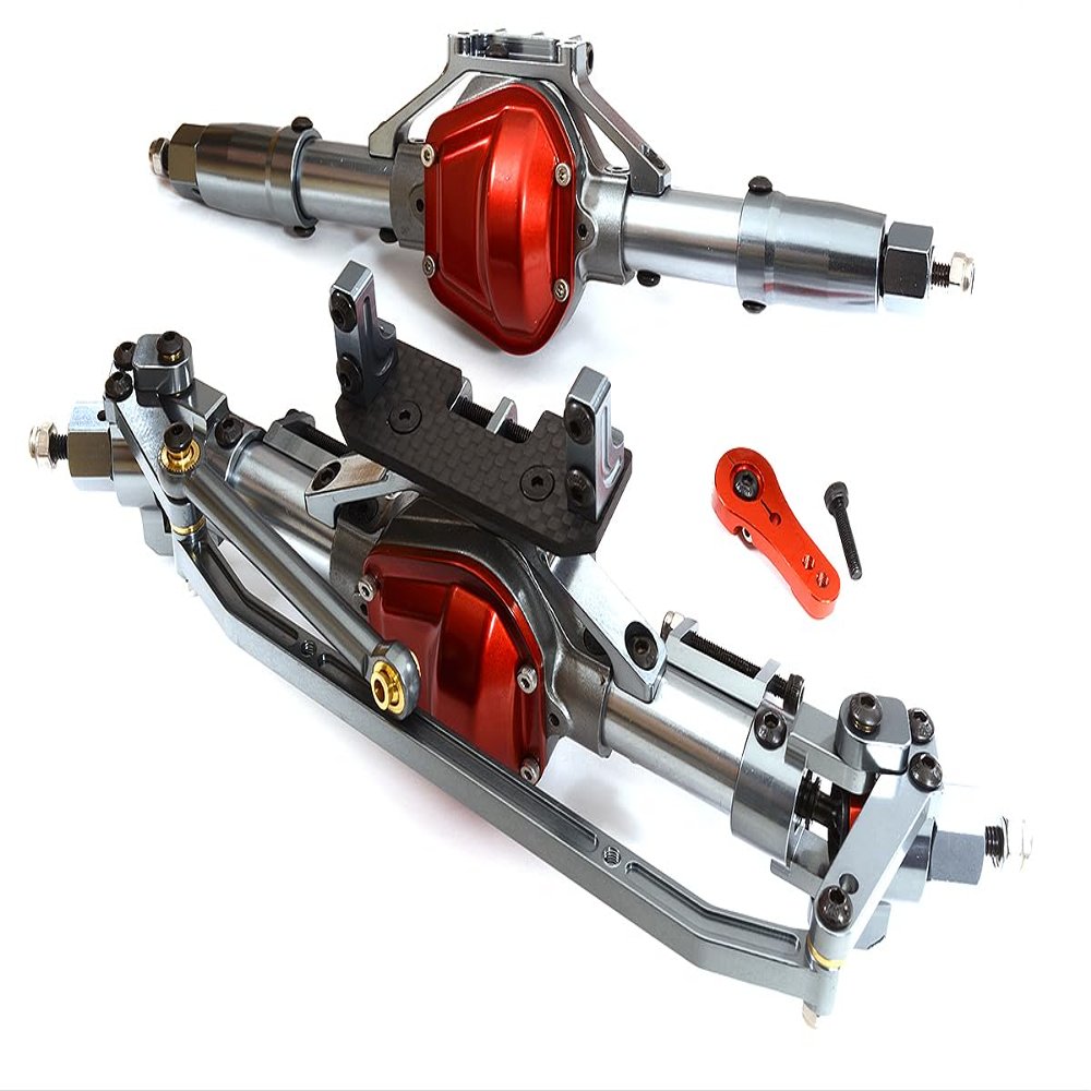 Integy Alloy Machined F & R Axle Assembly w/Internals for 1/10 SCX10 Scale Crawler
