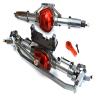Integy Alloy Machined F & R Axle Assembly w/Internals for 1/10 SCX10 Scale Crawler view 1