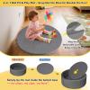 ENMOGO Foam Ball Pit for Toddlers Kids Soft Ball Pool Ideal Gift Play Toy for Children Kiddie Pools - Drak Gray view 4