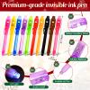 EODVICS Invisible Ink Pens with Light, 10Pcs Magic Spy Pen for Secret Message, Birthday Party, and Kids Halloween Goodies Bags Toy view 3