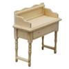 Dollhouse Desk Black Vanity Stool Girl Dresser Kid Furniture Mini Desk Model Desk Vanity Mini Toy Wooden Desk Mini House Table Desk Crafts Mini Desk Figurine Child Decorations view 1