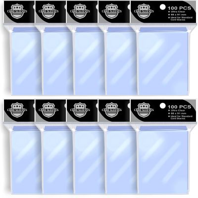 1000PS Penny Trading Card Sleeves for Board Game,Standard Size 66 * 91mm,Hold Perfect for Baseball,Football,Magic,Yugioh Card Sleeves