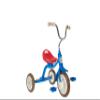 Italtrike Classic Line 10" Super Touring Freewheel Tricycle with Adjustable Seat and Backrest Colorama Red, Yellow, Blue. view 1