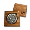 1 Troy oz .999 Fine Silver Sagittarius Zodiac Round with Antique Finish in Display Box view 2