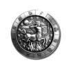 1 Troy oz .999 Fine Silver Sagittarius Zodiac Round with Antique Finish in Display Box view 3