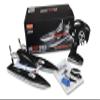 Amewi 26094 RC Propeller Speed Catamaran Boat, Remote-Controlled, RTR, 2.4 GHz, Approx. 20 km/h, from 8 Years, Black-White view 2
