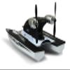 Amewi 26094 RC Propeller Speed Catamaran Boat, Remote-Controlled, RTR, 2.4 GHz, Approx. 20 km/h, from 8 Years, Black-White view 3
