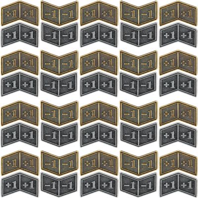 40 PCS Metal Buff MTG Counters Tokens Plus +1/+1 Life Token Dice Counters for MTG Magic Card Gaming Accessories