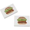 Azeeda 2 x 45mm 'Bacon Cheese Burger' Erasers/Rubbers (ER00026976) view 1
