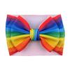 BBTDIN Baby Rainbow Headband Turban With Bow Girls Rainbow Hair Band Bowknot JBC19 (Turban-B) view 2