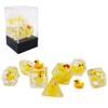 BESCON DICE YellowDuck RPG Dice Set of 7, Novelty Yellow Duck Polyhedral Game Dice Set view 1