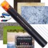 TIDYBOSS DND Ultimate 24" x 36" Game Set | 3X Double Sided 6 Terrains Battle Board | Includes Dry Erase Markers, Eraser, Clips, Dice and 96 Condition Rings | RPG Dungeons and Dragons Set view 1