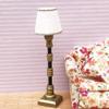 Yiju 1:12 Dollhouse Miniature Furniture 2 Pieces White Lampshade Floor Lamp view 4