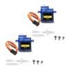 SIPYTOPF 2 Pack SG90 Micro Servo Motor Mini Servo SG90 9g Servo Kit for RC Helicopter Airplane Car Boat Robot Arm/Hand/Walking/Servo Door Lock Control with Cable view 1