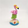 Amandaus 2Pcs Desk Dancing Solar Flipping Wings Pink Flamingo Animal Solar Powered Office Desk Home Decoration view 3