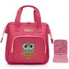 HappyVk- Baby Doll Diaper Bag with Doll Changing Pad- Handbag for Girls- Owl Embroidery view 1
