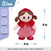 Hopearl Talking Singing Doll Repeats What You Say Girl Walking Electric Interactive Animated Toy Speaking Plush Buddy Gifts for Toddlers, Red, 8'' view 2
