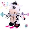 Hopearl Talking Singing Cow Repeats What You Say Walking Electric Interactive Animated Toy Speaking Plush Buddy Gifts for Toddlers, 8'' view 1