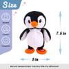 Hopearl Talking Singing Penguin Repeats What You Say Walking Electric Interactive Animated Toy Speaking Plush Buddy Gifts for Toddlers, 7.5'' view 2