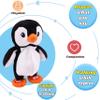 Hopearl Talking Singing Penguin Repeats What You Say Walking Electric Interactive Animated Toy Speaking Plush Buddy Gifts for Toddlers, 7.5'' view 4