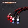 4 LED Light Kit 2 White 2 Red with 3CH Lamp Control Panel for 1/10 1/8 TRX4 SCX10 D90 RC Car view 3