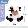 Hopearl Talking Cow Repeats What You Say Shaking Head Electric Interactive Animated Toy Speaking Plush Buddy Birthday Festival for Toddlers, 7'' view 2