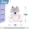 Hopearl Talking Husky Repeats What You Say Shaking Head Electric Interactive Animated Toy Speaking Plush Buddy Birthday Festival for Toddlers, 7.5'' view 2