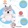 Hopearl Talking Husky Repeats What You Say Shaking Head Electric Interactive Animated Toy Speaking Plush Buddy Birthday Festival for Toddlers, 7.5'' view 4