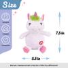 Hopearl Talking Unicorn Repeats What You Say Nodding Electric Interactive Animated Toy Speaking Plush Buddy Birthday Festival for Toddlers, 7.5'' view 2