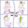 Hopearl Talking Unicorn Repeats What You Say Nodding Electric Interactive Animated Toy Speaking Plush Buddy Birthday Festival for Toddlers, 7.5'' view 3