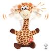 Hopearl Talking Giraffe Repeats What You Say Shaking Head Electric Interactive Animated Toy Speaking Plush Buddy Gift for Toddlers, 9.5'' view 1