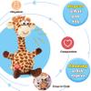 Hopearl Talking Giraffe Repeats What You Say Shaking Head Electric Interactive Animated Toy Speaking Plush Buddy Gift for Toddlers, 9.5'' view 4