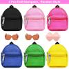 BARWA 5 Pcs Doll Travel Accessories 2 Doll Backpack Bag with Zipper with 2 Sunglasses 1 Telescope for 11.5 inch Dolls view 2
