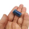 1Pc Large Ceramic Tube Bead for Bracelets  Orange or Blue Macrame & Jewelry Beads Blue view 3
