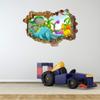 MySticky Dinosaur Land 3D Wall Decal | Removable Vinly Sticker | Peel and Stick | Unique Art Decor for Your Bedroom, Kitchen, Kids or Any Other Room (Medium 18.47" x 27") view 2