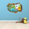 MySticky Dinosaur Land 3D Wall Decal | Removable Vinly Sticker | Peel and Stick | Unique Art Decor for Your Bedroom, Kitchen, Kids or Any Other Room (Medium 18.47" x 27") view 3