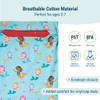 Wildkin Kids Cotton Nap Mat Cover  Soft, Sewn-in Flap, Durable & Fits 1.5" Vinyl Sleep Mats - Mermaids view 3