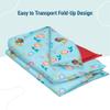 Wildkin Kids Cotton Nap Mat Cover  Soft, Sewn-in Flap, Durable & Fits 1.5" Vinyl Sleep Mats - Mermaids view 4