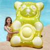 SLOOSH 60" Inflatable Gummy Bear Pool Floats - Fun Floaties Swimming Pool Float Toys Party Decorations, Beach Vacation Essentials Lounge Water Raft Cute Birthday Party Decor view 1