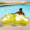 SLOOSH 60" Inflatable Gummy Bear Pool Floats - Fun Floaties Swimming Pool Float Toys Party Decorations, Beach Vacation Essentials Lounge Water Raft Cute Birthday Party Decor view 3