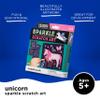 Crocodile Creek Unicorn Sparkle Scratch Art for Kids - 16-Sheet Scratch Art Set with 10 Themed Sheets, 5 Blank Sheets, Stencil, and Stylus - Thoughtful Stocking Stuffers, Gifts, Art Supplies for Kids view 2