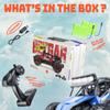 BEZGAR TB141 RC Cars-1:14 Scale Remote Control Car, 2WD High Speed 20 Km/h Electric Toy Off Road RC Car Vehicle Truck Crawler with LED Headlight and Two Rechargeable Batteries for Kids and Adults view 4
