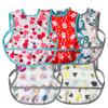 Joyo roy Mess Proof Baby Bibs for Baby Girl Waterproof Bibs for Babies 6-12 Months Soft Machine Washable Sleeveless Baby Smock Bib for Eating Travel Reusable Apron for Feeding Bib with Food Catcher view 1