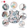 Joyo roy Mess Proof Baby Bibs for Baby Girl Waterproof Bibs for Babies 6-12 Months Soft Machine Washable Sleeveless Baby Smock Bib for Eating Travel Reusable Apron for Feeding Bib with Food Catcher view 2