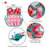 Joyo roy Mess Proof Baby Bibs for Baby Girl Waterproof Bibs for Babies 6-12 Months Soft Machine Washable Sleeveless Baby Smock Bib for Eating Travel Reusable Apron for Feeding Bib with Food Catcher view 3